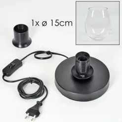 hofstein Koyoto Lampe à poser 15 cm Clair, 1 lumière