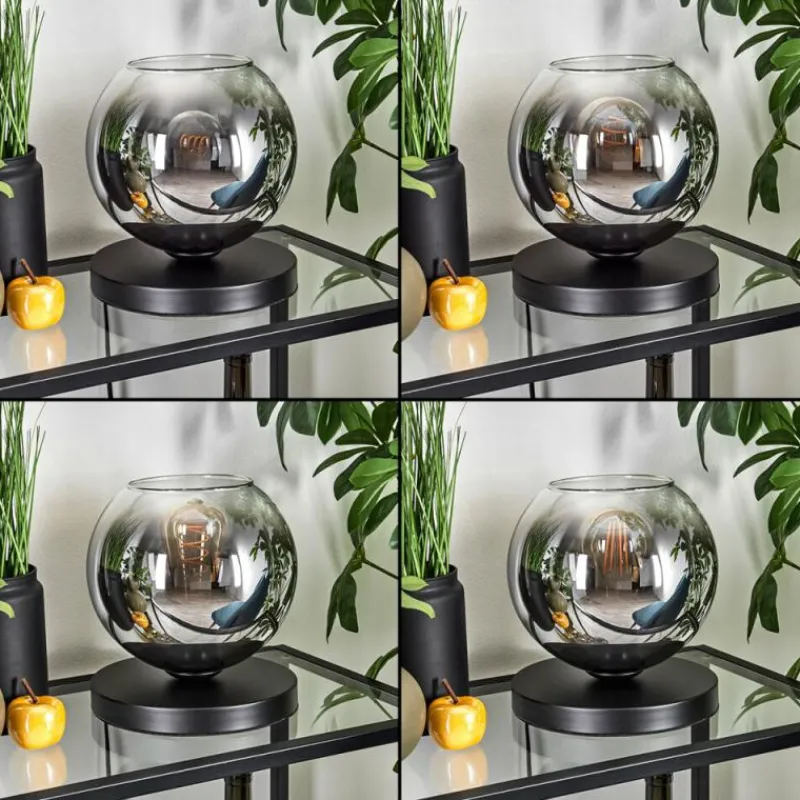 hofstein Koyoto Lampe à poser 20 cm Clair, Fumé, 1 lumière