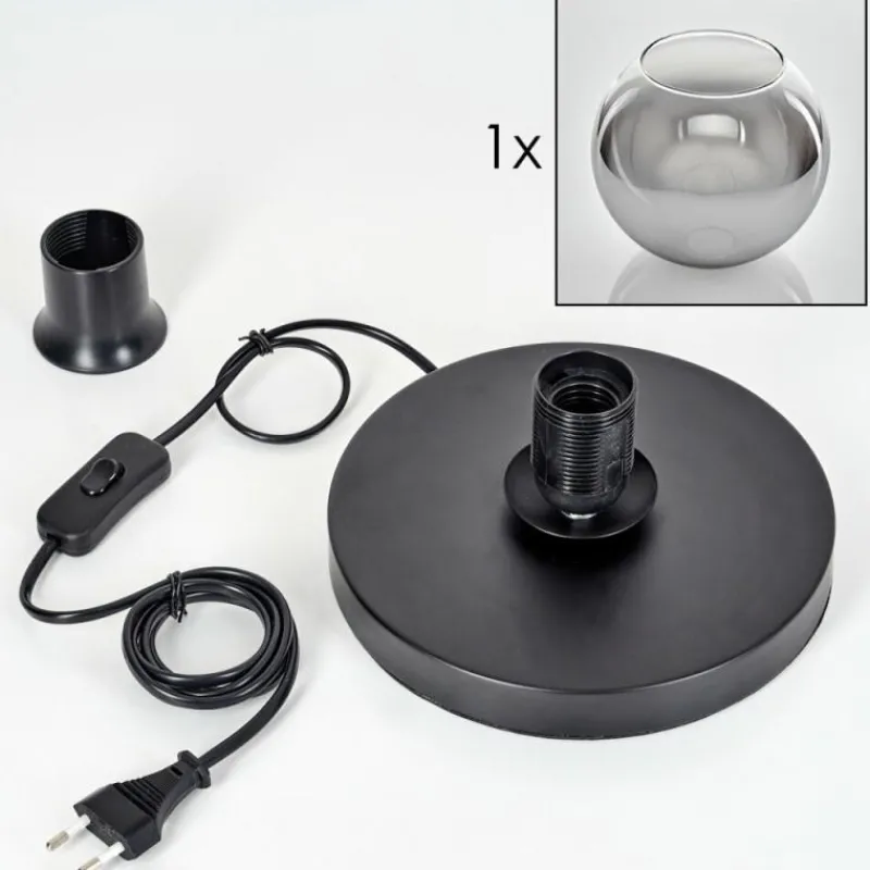 hofstein Koyoto Lampe à poser 20 cm Clair, Fumé, 1 lumière