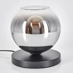 hofstein Koyoto Lampe à poser 20 cm Chrome, Clair, 1 lumière