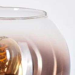 hofstein Koyoto Lampe à poser 15 cm Clair, Cuivré, 1 lumière