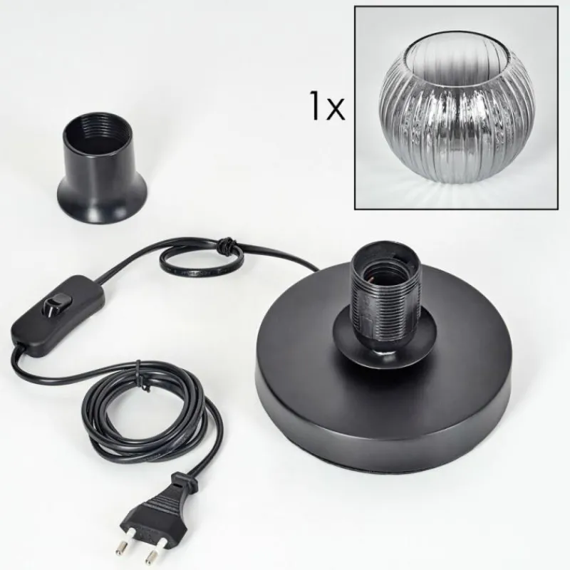 hofstein Koyoto Lampe à poser 15 cm Clair, Fumé, 1 lumière