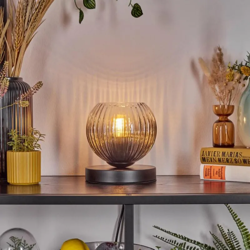 hofstein Koyoto Lampe à poser 15 cm Clair, Fumé, 1 lumière