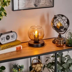 hofstein Koyoto Lampe à poser 15 cm Noir, 1 lumière