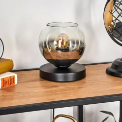 hofstein Koyoto Lampe à poser 15 cm Noir, 1 lumière