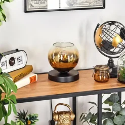 hofstein Koyoto Lampe à poser 15 cm Noir, 1 lumière