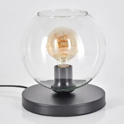 hofstein Koyoto Lampe à poser 20 cm Noir, 1 lumière