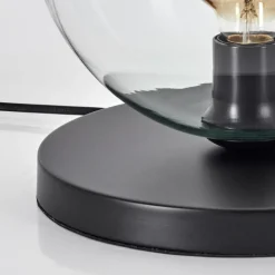 hofstein Koyoto Lampe à poser 25 cm Noir, 1 lumière