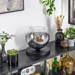 hofstein Koyoto Lampe à poser 25 cm Noir, 1 lumière