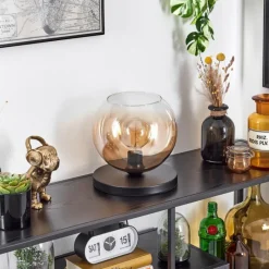 hofstein Koyoto Lampe à poser Ambre, Clair, 1 lumière