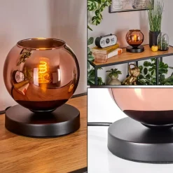 hofstein Koyoto Lampe à poser Noir, 1 lumière