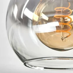 hofstein Koyoto Plafonnier, Boule lumineuse Écru, Noir, 1 lumière