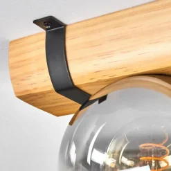 hofstein Koyoto Plafonnier, Boule lumineuse Écru, Noir, 2 lumières