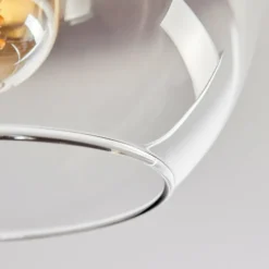 hofstein Koyoto Plafonnier, Boule lumineuse Écru, Noir, 3 lumières