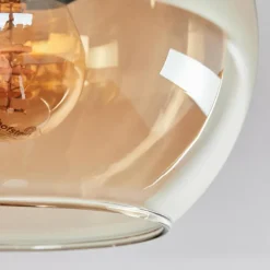 hofstein Koyoto Plafonnier, Boule lumineuse Écru, Noir, 3 lumières