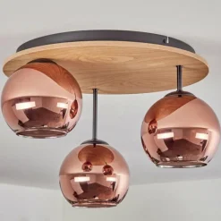 hofstein Koyoto Plafonnier, Boule lumineuse Écru, Noir, 3 lumières