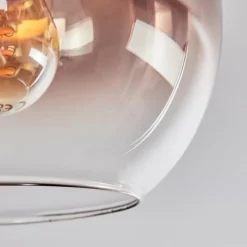 hofstein Koyoto Plafonnier, Boule lumineuse Écru, Noir, 3 lumières