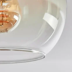 Lampes Vintages & Rétros-hofstein Koyoto Plafonnier, Boule lumineuse Écru, Noir, 3 lumières