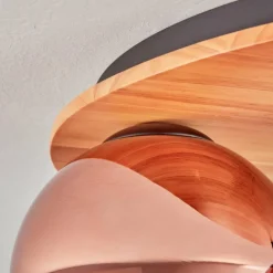 hofstein Koyoto Plafonnier, Boule lumineuse Écru, Noir, 3 lumières