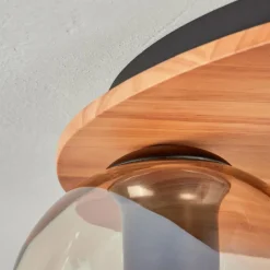 hofstein Koyoto Plafonnier, Boule lumineuse Écru, Noir, 3 lumières