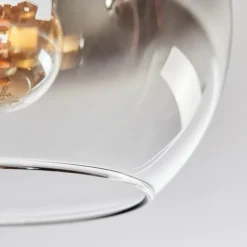 hofstein Koyoto Plafonnier, Boule lumineuse 40 cm Écru, Noir, 3 lumières