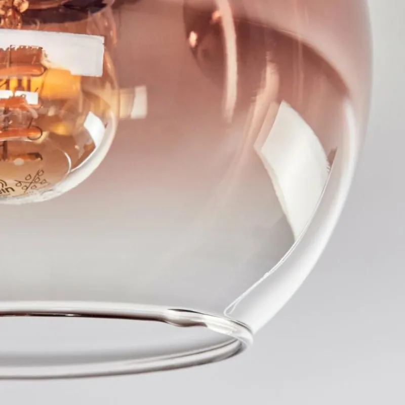 hofstein Koyoto Plafonnier, Boule lumineuse 40 cm Écru, Noir, 3 lumières