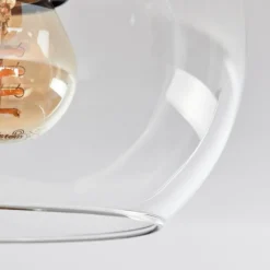 hofstein Koyoto Plafonnier, Boule lumineuse 40 cm Écru, Noir, 3 lumières