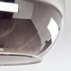 hofstein Koyoto Plafonnier, Boule lumineuse 40 cm Écru, Noir, 3 lumières