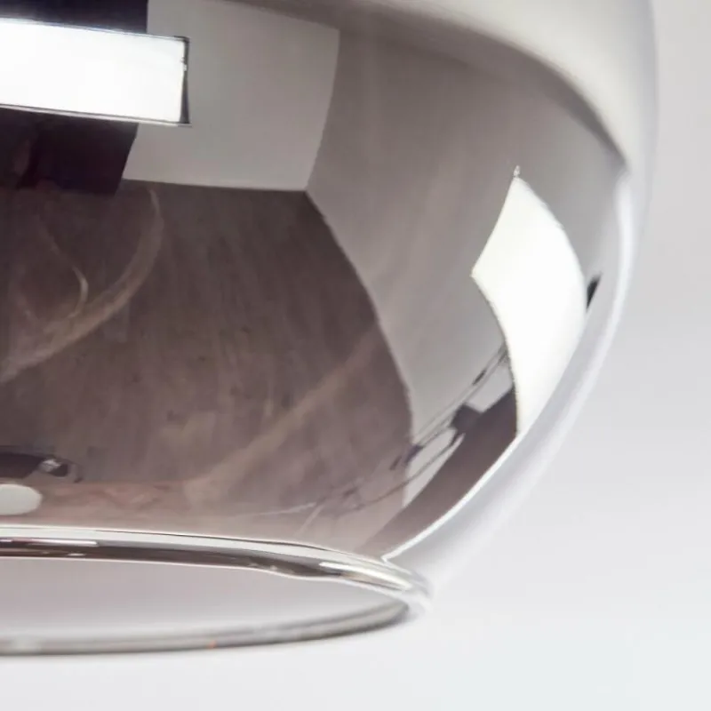 hofstein Koyoto Plafonnier, Boule lumineuse 40 cm Écru, Noir, 3 lumières