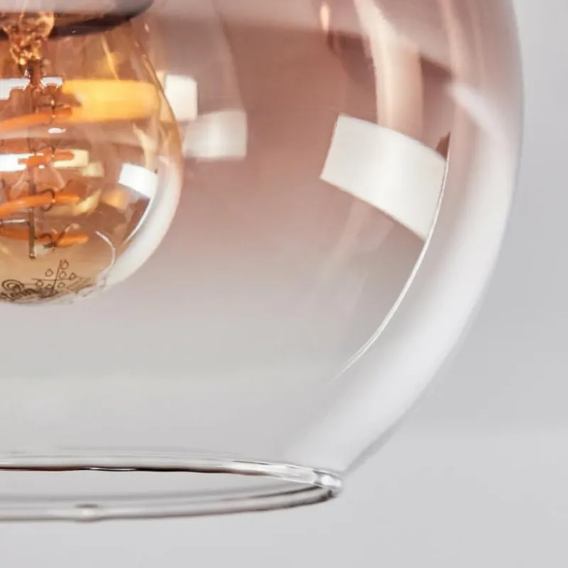 hofstein Koyoto Plafonnier, Boule lumineuse 40 cm Écru, Noir, 3 lumières