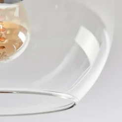 hofstein Koyoto Plafonnier, Boule lumineuse 40 cm Écru, Noir, 3 lumières