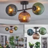Lampes À Boules-hofstein Koyoto Plafonnier, Boule lumineuse Bleu, Vert, Cuivré, 3 lumières