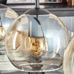 hofstein Koyoto Suspension Ambre, Clair, 3 lumières