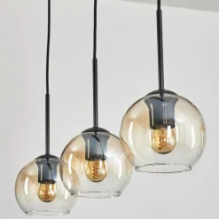 hofstein Koyoto Suspension Ambre, Clair, 3 lumières