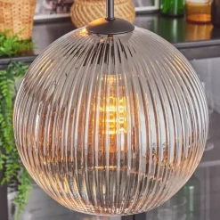 hofstein Koyoto Suspension, Boule lumineuse, Suspension Clair, Fumé, 4 lumières