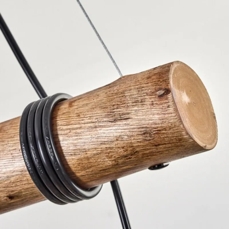 hofstein Koyoto Suspension, Boule lumineuse, Suspension Écru, Noir, 4 lumières