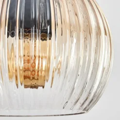 hofstein Koyoto Suspension, Boule lumineuse, Suspension Écru, Noir, 4 lumières