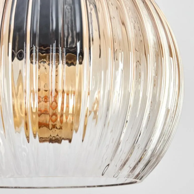 hofstein Koyoto Suspension, Boule lumineuse, Suspension Écru, Noir, 4 lumières