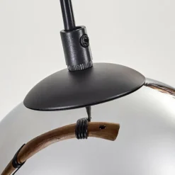 hofstein Koyoto Suspension, Boule lumineuse, Suspension Écru, Noir, 4 lumières