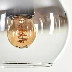 hofstein Koyoto Suspension, Boule lumineuse, Suspension Écru, Noir, 5 lumières