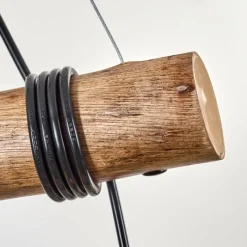 Lampes Dorées-hofstein Koyoto Suspension, Boule lumineuse, Suspension Écru, Noir, 4 lumières