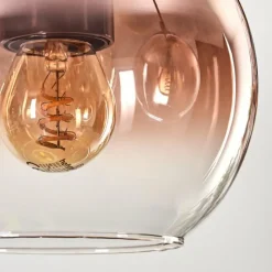 hofstein Koyoto Suspension, Boule lumineuse, Suspension Écru, Noir, 5 lumières