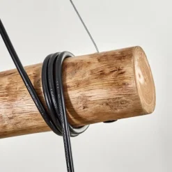 Lampes Dorées-hofstein Koyoto Suspension, Boule lumineuse, Suspension Écru, Noir, 5 lumières