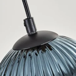 hofstein Koyoto Suspension, Boule lumineuse, Suspension Écru, Noir, 5 lumières