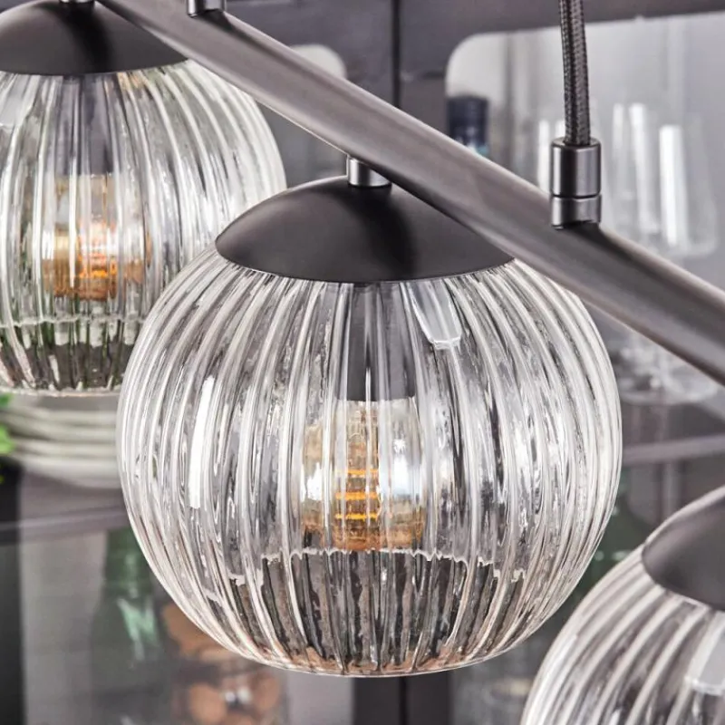 hofstein Koyoto Suspension, Boule lumineuse, Suspension Clair, 3 lumières