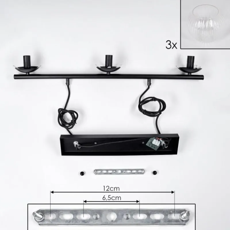 hofstein Koyoto Suspension, Boule lumineuse, Suspension Clair, 3 lumières