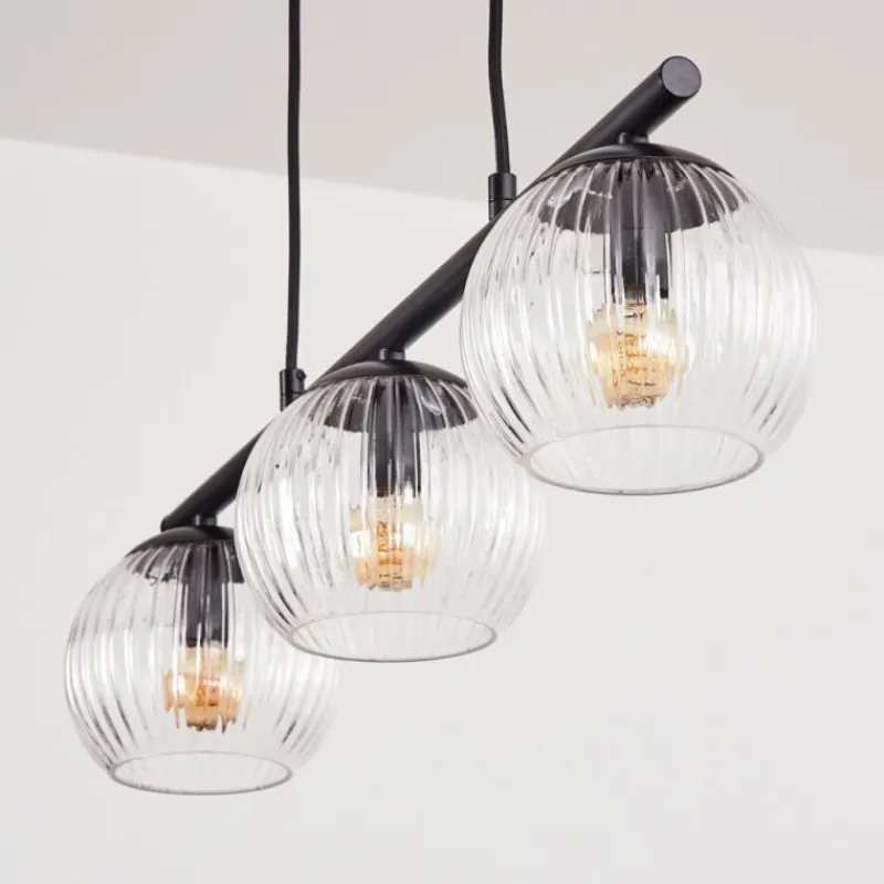 hofstein Koyoto Suspension, Boule lumineuse, Suspension Clair, 3 lumières