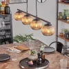 hofstein Koyoto Suspension, Boule lumineuse, Suspension Ambre, 4 lumières