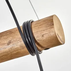 Lampes Dorées-hofstein Koyoto Suspension, Boule lumineuse, Suspension Écru, Noir, 3 lumières