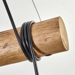 hofstein Koyoto Suspension, Boule lumineuse, Suspension Écru, Noir, 3 lumières